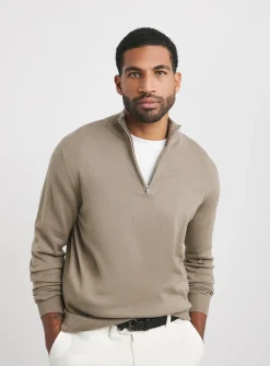JACAMO 1/4 Zip Funnel Knit Top 5XL