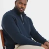 JACAMO 1/4 Zip Sweatshirt Navy 2XL