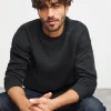 JACAMO Relaxed Crew Neck Sweat Black 1XL