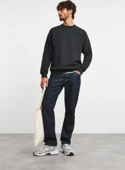 JACAMO Relaxed Crew Neck Sweat Black 1XL
