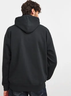 JACAMO Relaxed Overhead Hooded Sweat Black L