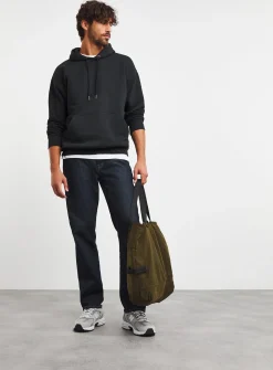 JACAMO Relaxed Overhead Hooded Sweat Black L