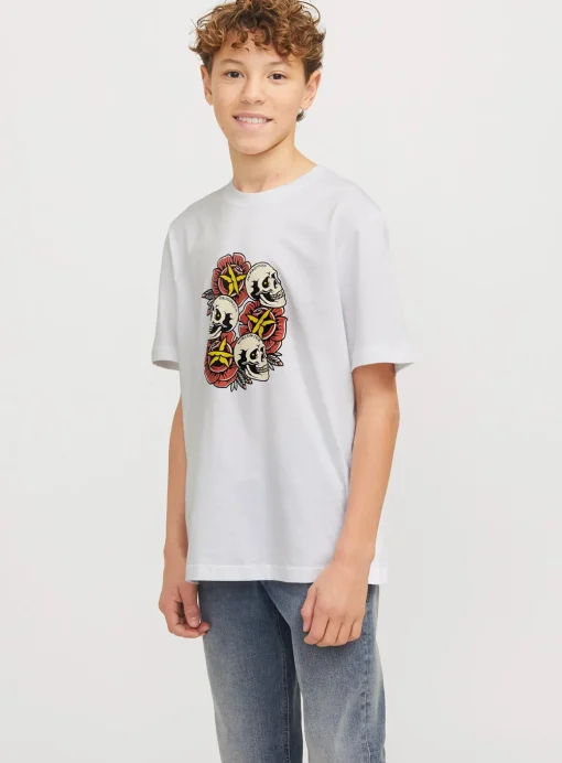 JACK & JONES JUNIOR Skull T-Shirt Junior 10 years