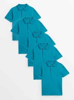 Jade Unisex Polo Top 5 Pack 6 years