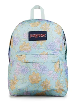 JANSPORT Superbreak One Backpack Faded Floral Fresh Mint One Size