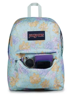 JANSPORT Superbreak One Backpack Faded Floral Fresh Mint One Size