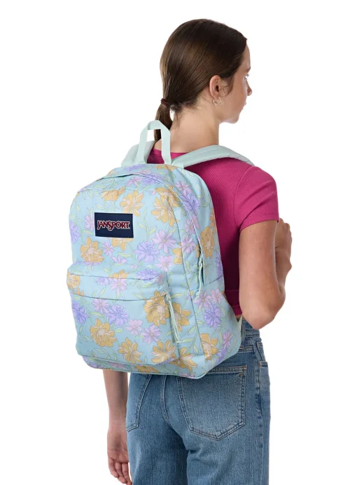 JANSPORT Superbreak One Backpack Faded Floral Fresh Mint One Size