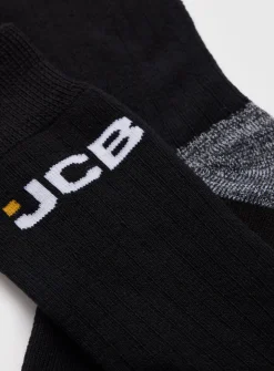 JCB Black Ankle Socks 3 Pack 6-11