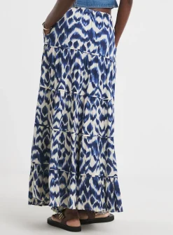 JD WILLIAMS Crinkle Tiered Maxi Skirt 8