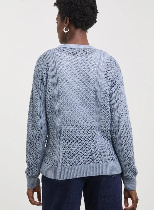 JD WILLIAMS Crochet Button Down Cardigan 28-30