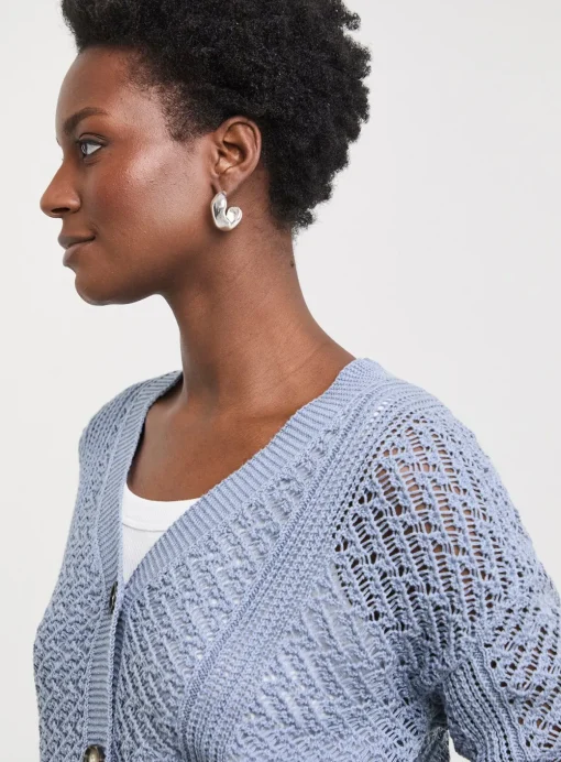 JD WILLIAMS Crochet Button Down Cardigan 28-30