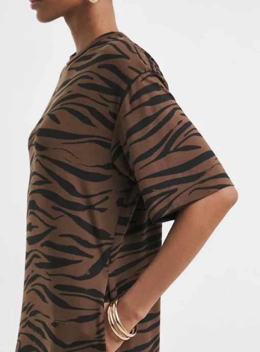 JD WILLIAMS Soft Touch Half Sleeve Midi T-Shirt Dress 8