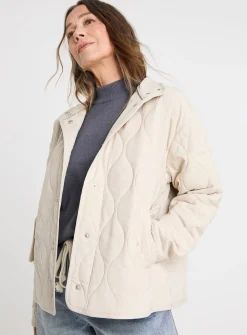 JD WILLIAMS Washed Quilted Short Jacket 12