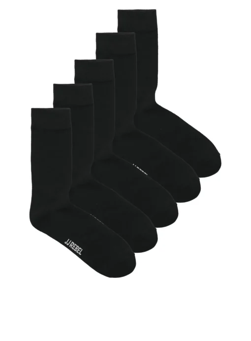 JJ REBEL Logo Socks 5 pack One Size
