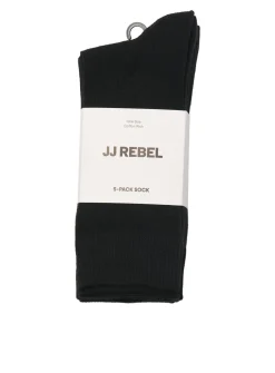 JJ REBEL Logo Socks 5 pack One Size
