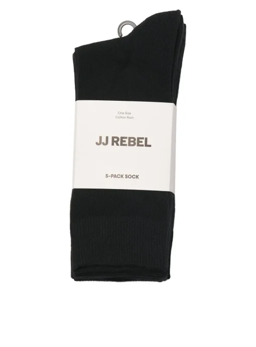 JJ REBEL Logo Socks 5 pack One Size