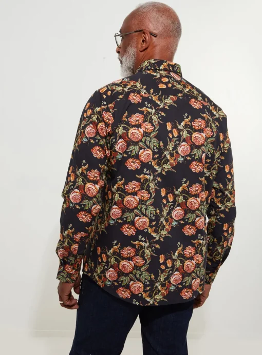 JOE BROWNS Autumnal Tapestry Print Long Sleeve Shirt S
