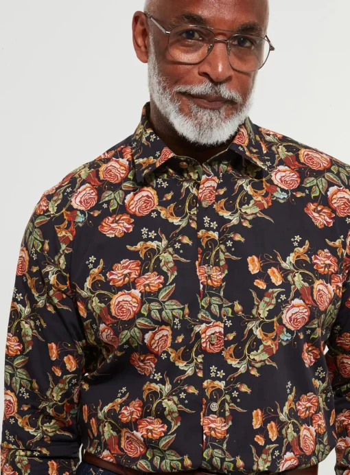JOE BROWNS Autumnal Tapestry Print Long Sleeve Shirt S