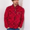 JOE BROWNS Bold Aztec Print 1/4 Zip Fleece XXL