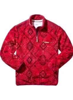 JOE BROWNS Bold Aztec Print 1/4 Zip Fleece XXL