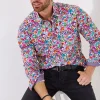 JOE BROWNS Bright Floral Print Long Sleeve Shirt XXL
