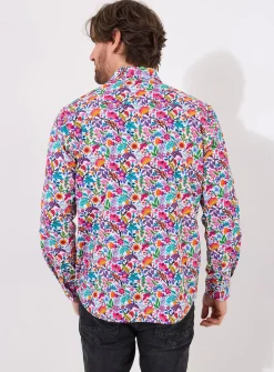 JOE BROWNS Bright Floral Print Long Sleeve Shirt XXL