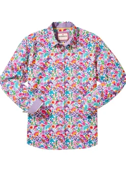 JOE BROWNS Bright Floral Print Long Sleeve Shirt XXL