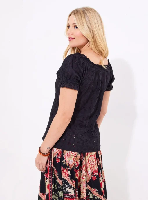 JOE BROWNS Broderie Short Sleeve Top 10