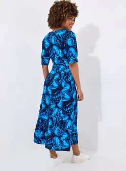JOE BROWNS Butterfly Floral Knee Jersey Dress 16