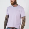 JOE BROWNS Chest Pocket Crew Neck T Shirt Lilac XXL