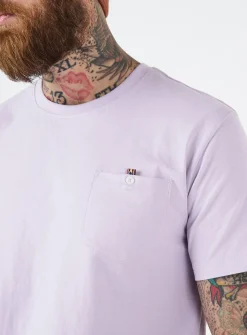 JOE BROWNS Chest Pocket Crew Neck T Shirt Lilac XXL