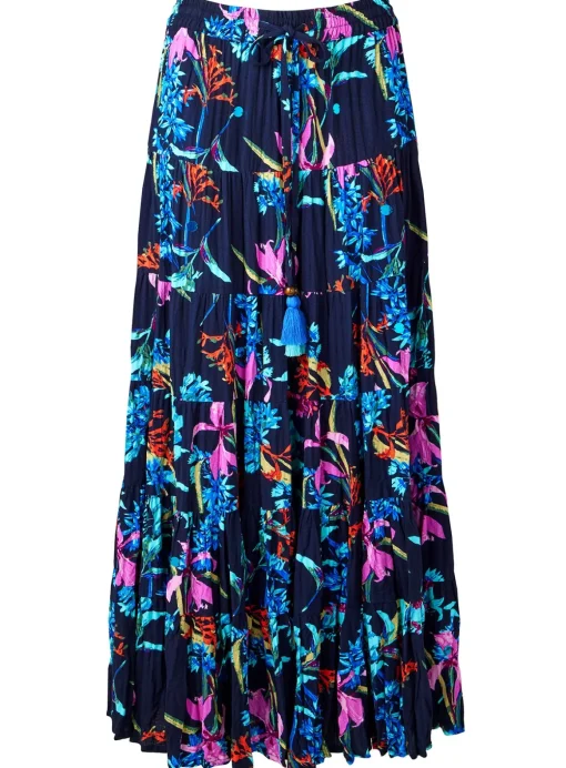 JOE BROWNS Dark Floral Sequin Embellished Skirt 14
