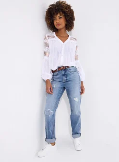 JOE BROWNS Distressed Straight Leg Jeans 18