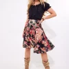 JOE BROWNS Floral Patchwork Knee Length Skirt 16