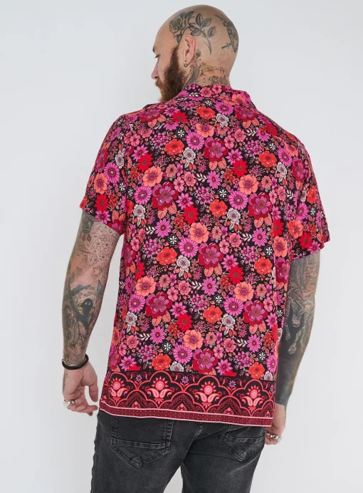 JOE BROWNS Floral Print Short Sleeve Shirt S
