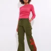 JOE BROWNS Floral Straight Leg Cargo Pants 14