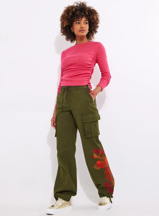 JOE BROWNS Floral Straight Leg Cargo Pants 14