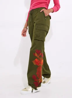 JOE BROWNS Floral Straight Leg Cargo Pants 14