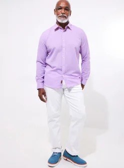 JOE BROWNS Linen Blend Long Sleeve Shirt L