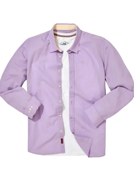 JOE BROWNS Linen Blend Long Sleeve Shirt L