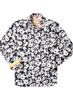 JOE BROWNS Monochrome Floral Long Sleeve Shirt L