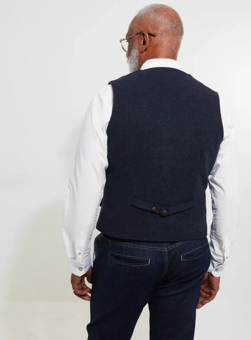 JOE BROWNS Regular Fit Classic Check Wool Blend Waistcoat 38R
