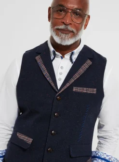 JOE BROWNS Regular Fit Classic Check Wool Blend Waistcoat 38R