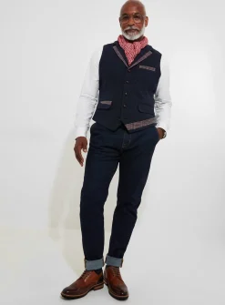 JOE BROWNS Regular Fit Classic Check Wool Blend Waistcoat 38R