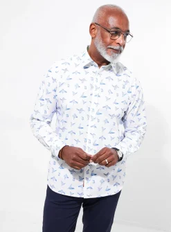 JOE BROWNS Sketchy Bird Print Shirt L