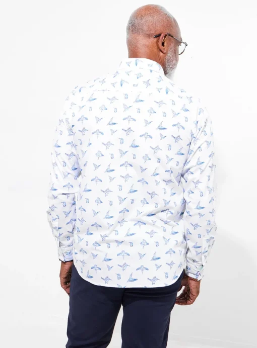 JOE BROWNS Sketchy Bird Print Shirt L