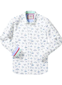 JOE BROWNS Sketchy Bird Print Shirt L