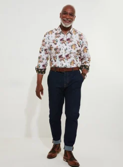 JOE BROWNS Smart Paisley Floral Long Sleeve Shirt S