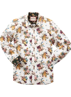 JOE BROWNS Smart Paisley Floral Long Sleeve Shirt S