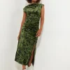 JOE BROWNS Velour Cowl Neck Bodycon Midi Dress 6